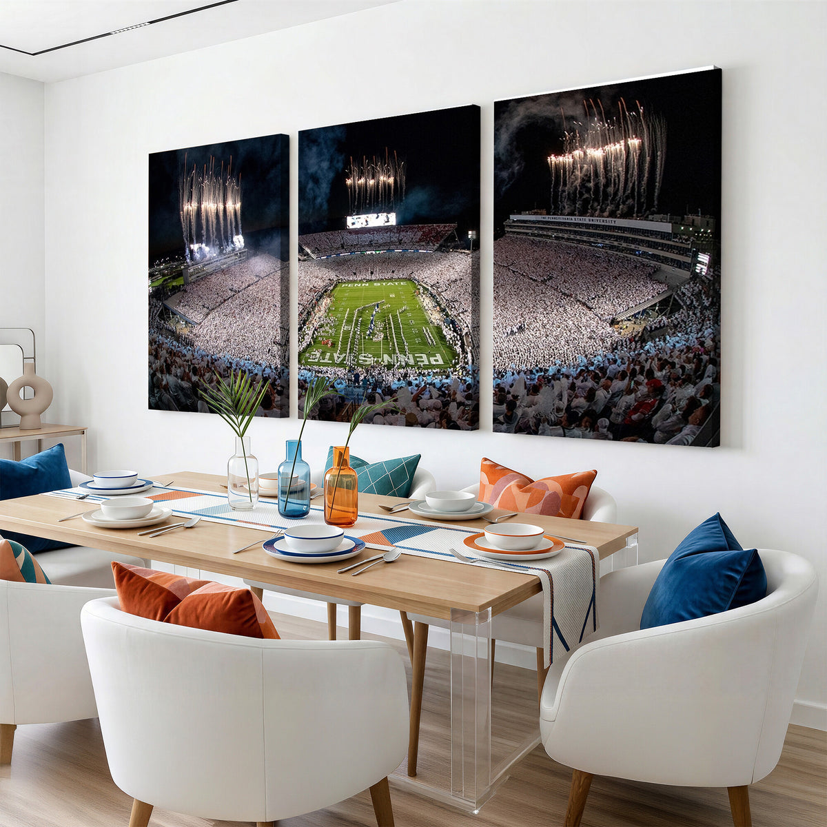 11391-MGV-CV-36X24 - Penn State Football Wall Art Canvas Print