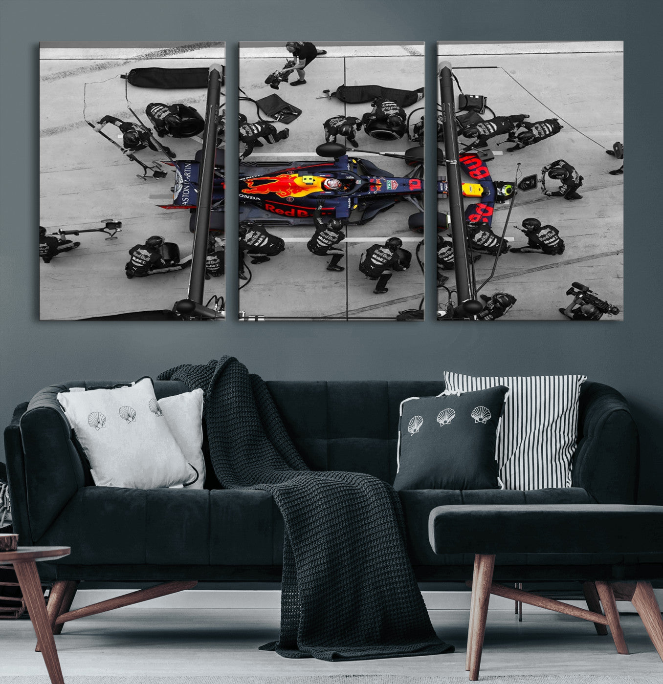 RedBull-MGV-CV-60X30-3P-RedBull Formula 1 Canvas Wall Art Print