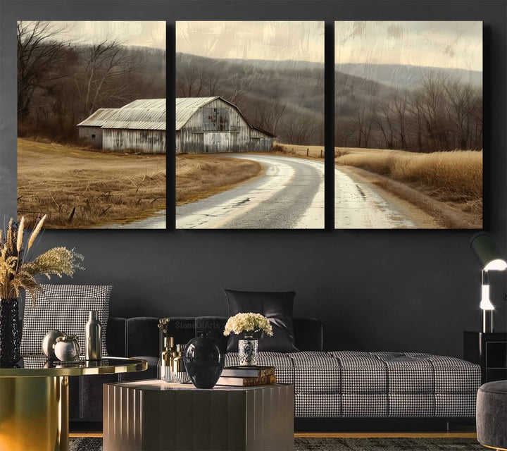 Vintage Barn for Farmhouse Wall Decor Canvas Print