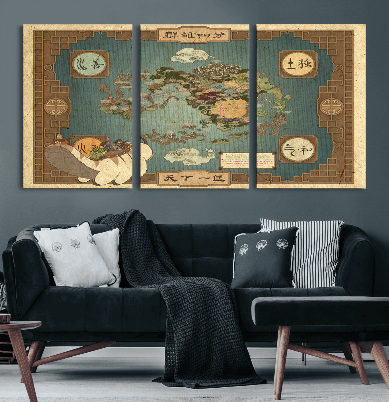 MGV-CV-60X30-3P - Push Pin World Map Canvas Print – Framed Wall Art for Couples to Track Their Travels – Anniversary