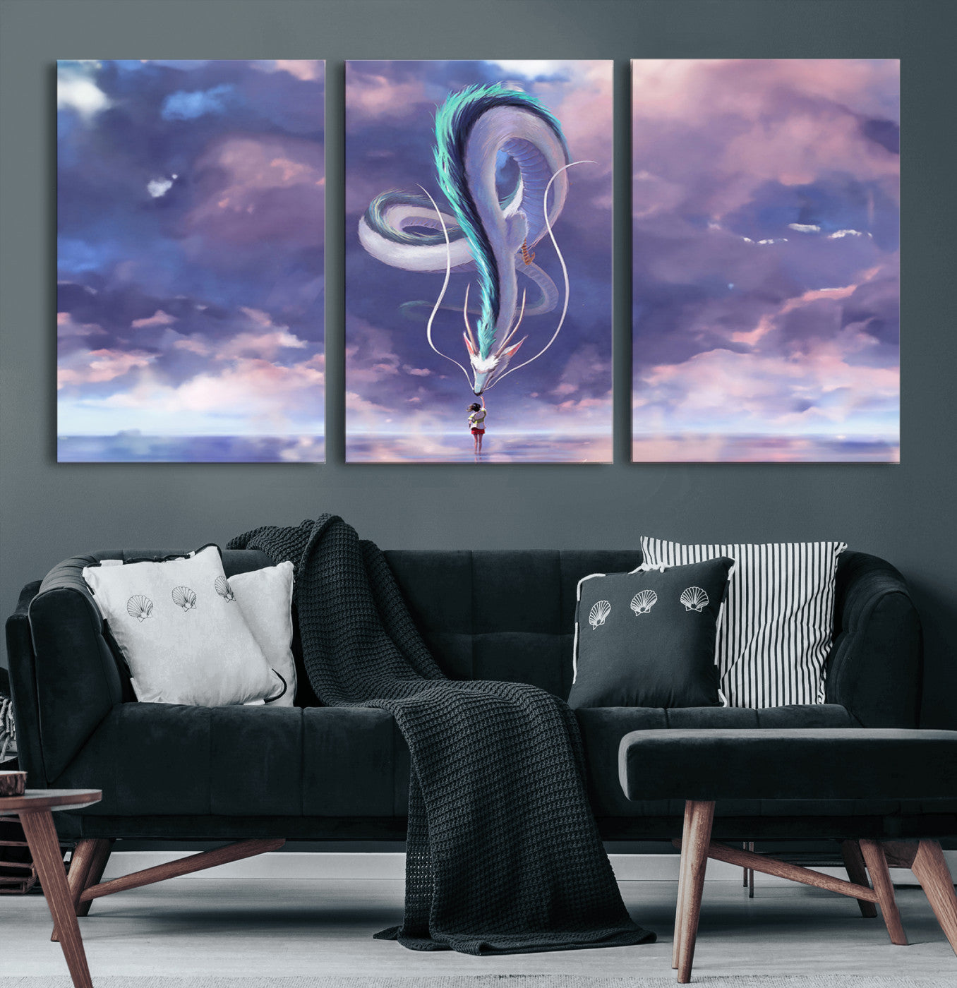 MGV-CV-60X30-3P - Spirited Away Haku and Chihiro Poster - Anime Lover - Hayao Miyazaki - Studio Ghibli Poster - Anime