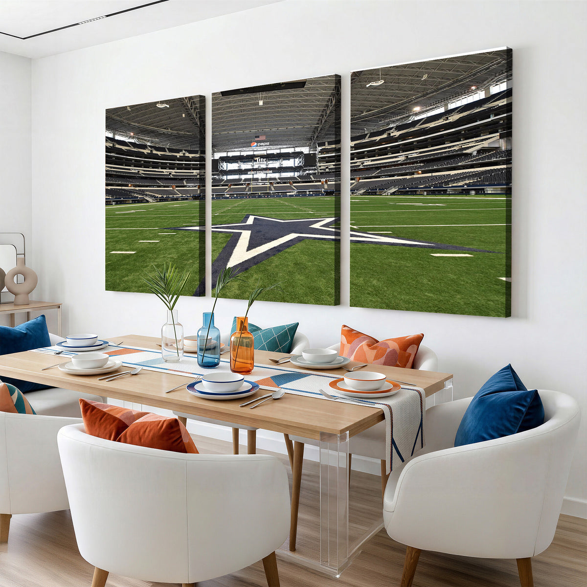 14834-MGV-CV-36X24 - Dallas Cowboys Football Team Print - Arlington AT&T Stadium