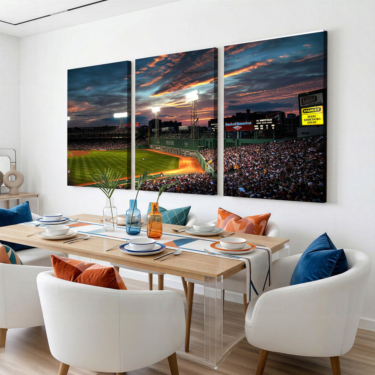 66781-MGV-CV-36X24 - Fenway Park Boston Massachusetts Stadium Wall Art Canvas Print