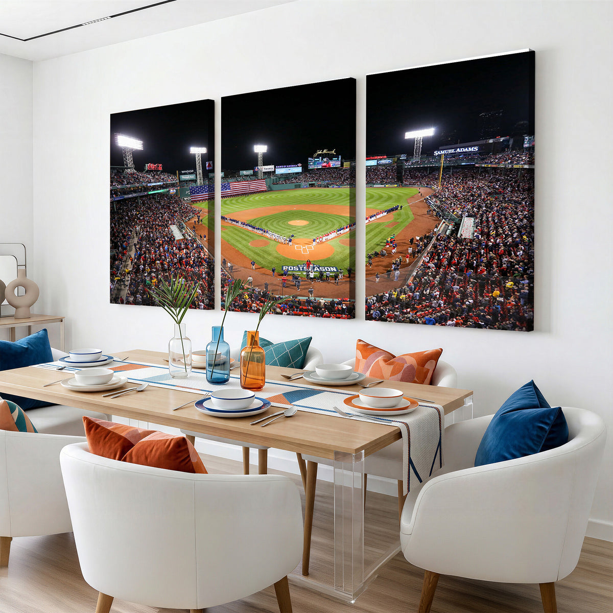 47365-MGV-CV-36X24 - Fenway Park Wall Art Canvas Print | Large Baseball Stadium Canvas for Boston Red Sox Fans