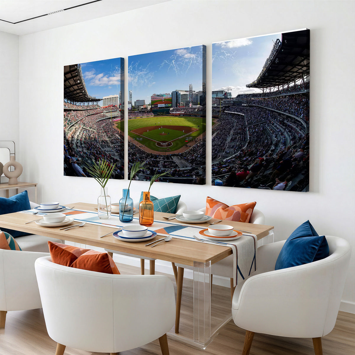 78608-MGV-CV-36X24 - Truist Park Stadium Canvas Wall Art, Atlanta Braves Game Day Decor
