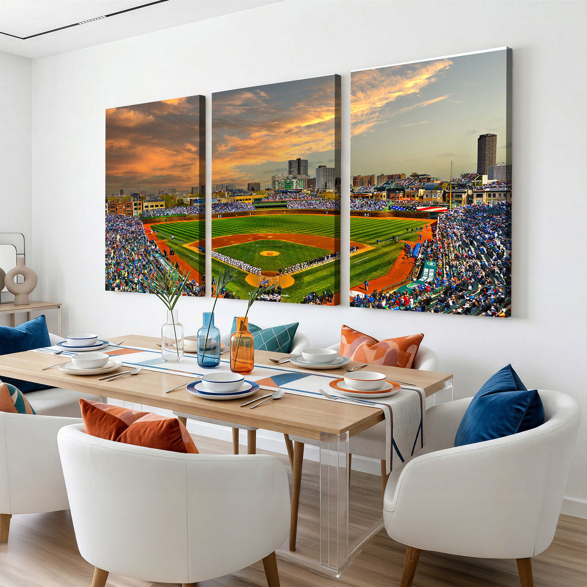 45635-MGV-CV-36X24 - Chicago Wrigley Field Wall Art Canvas Print