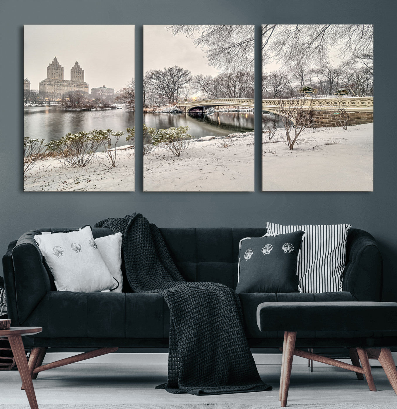 60292-MGV-CV-60X30-3P-The Bow Bridge in Central Park Canvas, The Bow Bridge Canvas Print