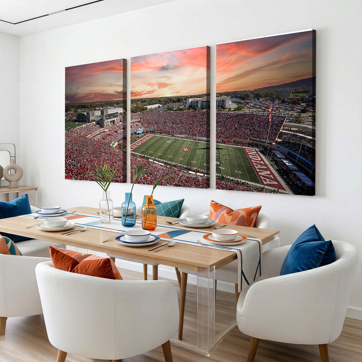 51135-MGV-CV-36X24 - Indiana Memorial Stadium Wall Art Canvas Print