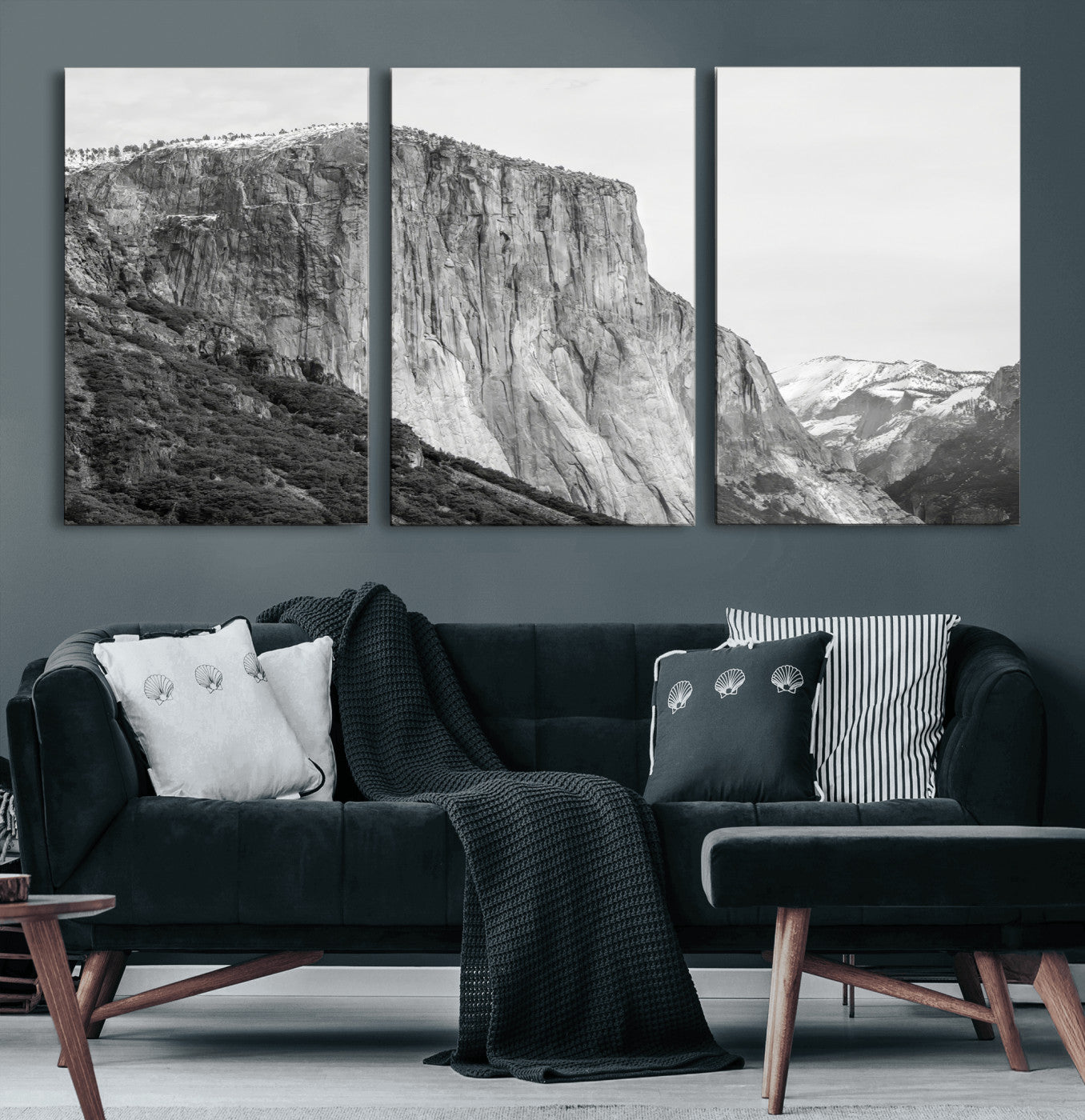 39393420-MGV-CV-36X24 - El Capitan Yosemite Mountain Wall Art – Yosemite Cliff Canvas Print, Rugged Terrain and Timeless Wilderness Decor for Office, Living Room or Cabin