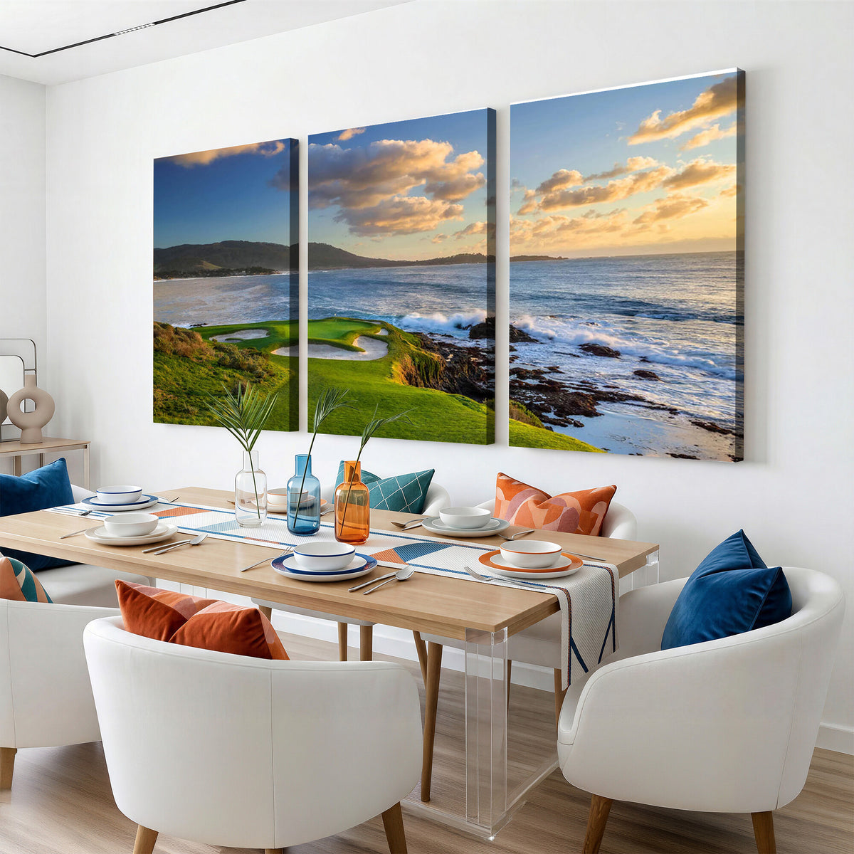 50107048-MGV-CV-36X24 - Pebble Beach Golf Links Wall Art Canvas Print