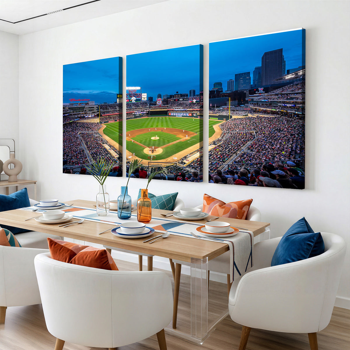 77273035-MGV-CV-36X24 - Target Field Stadium Wall Art Canvas Print, Minnesota Twins
