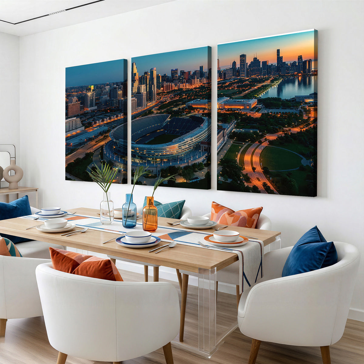 36690345-MGV-CV-36X24 - Chicago Bears Soldiers Field Wall Art Canvas Print