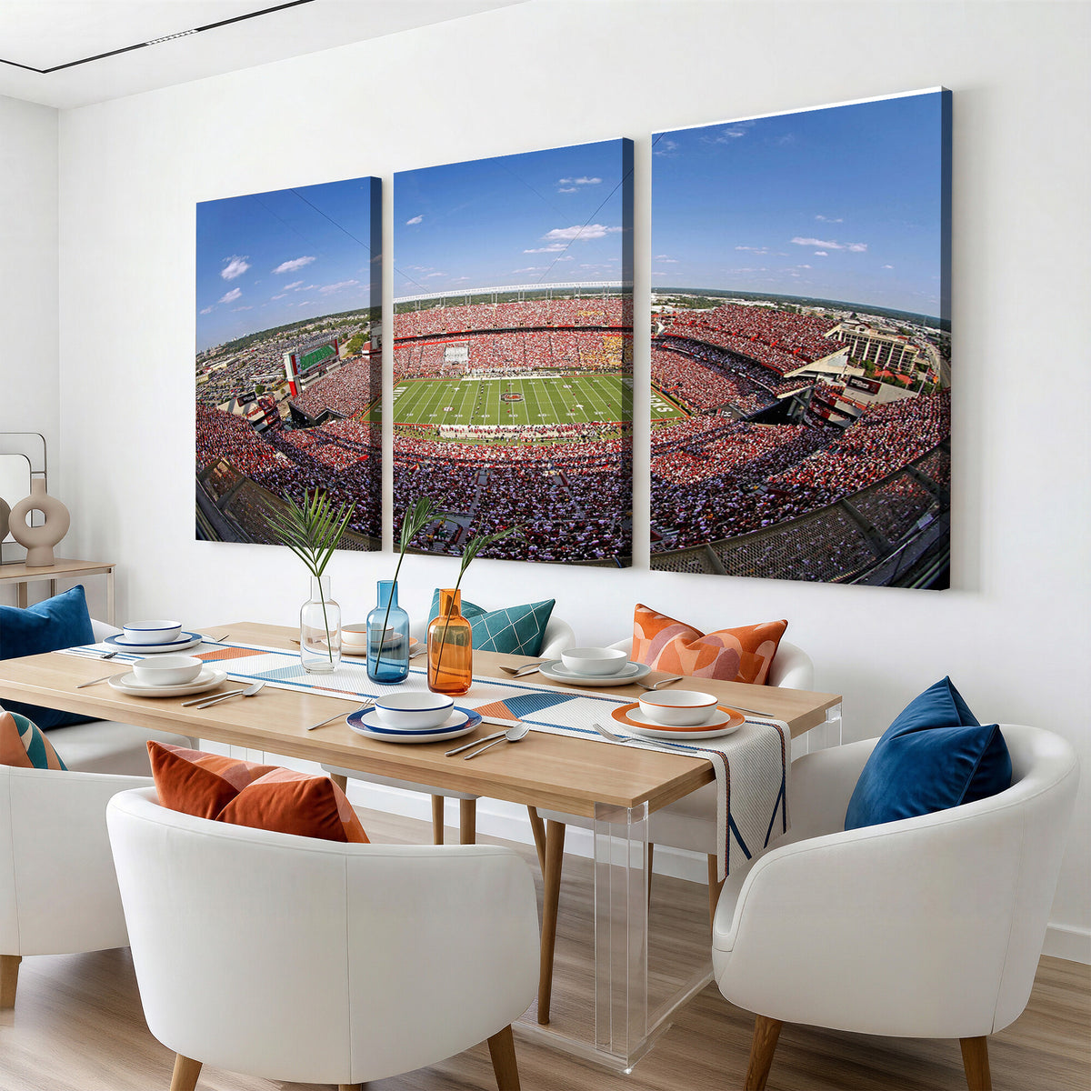 29492070-MGV-CV-36X24 - William Brice Stadium Wall Art Canvas Print, Stadium Crowd on Football Game Day