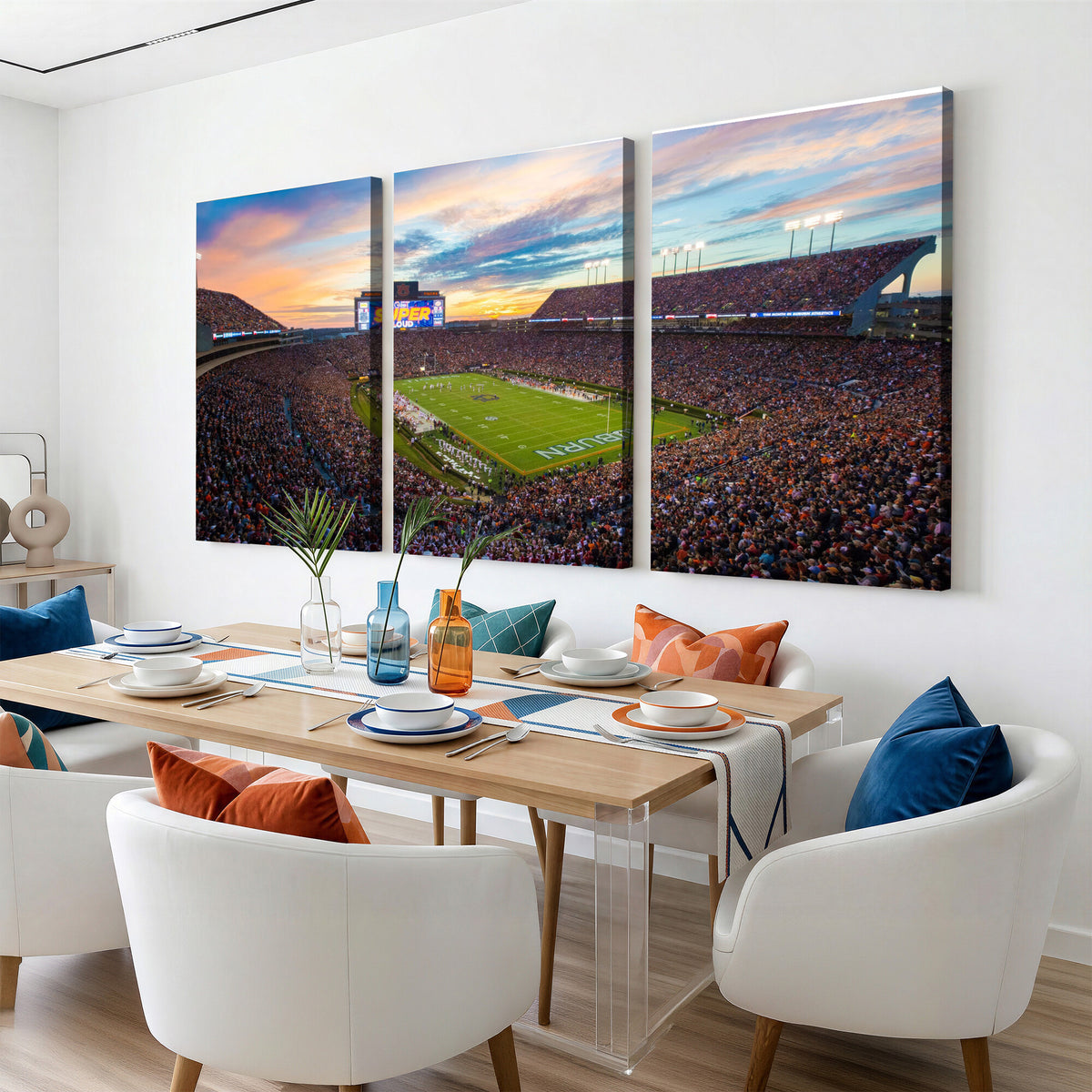 29755746-MGV-CV-36X24 - Jordan-Hare Stadium Wall Art Canvas Print, Football Stadium