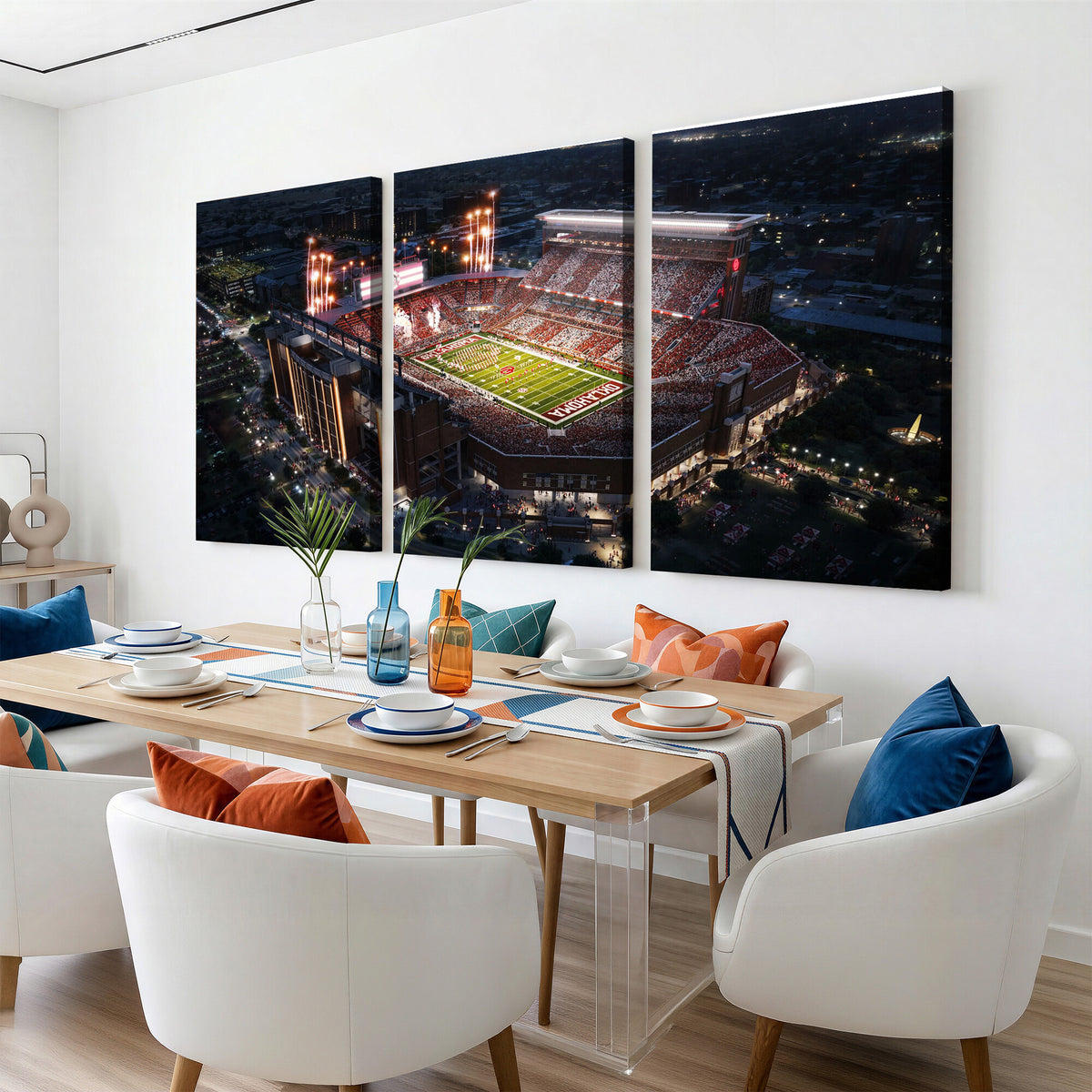 16867141-MGV-CV-36X24 - Oklahoma Memorial Stadium, Gaylord Memorial Stadium Wall Art