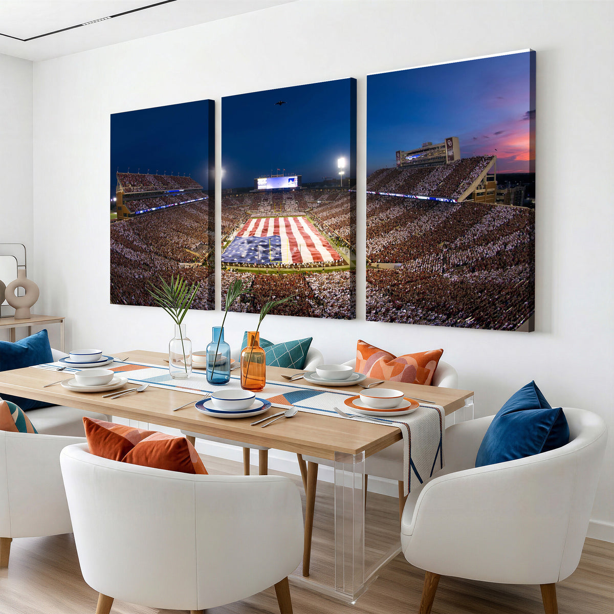 12979182-MGV-CV-36X24 - Oklahoma Sooners Memorial Stadium Wall Art Canvas Print