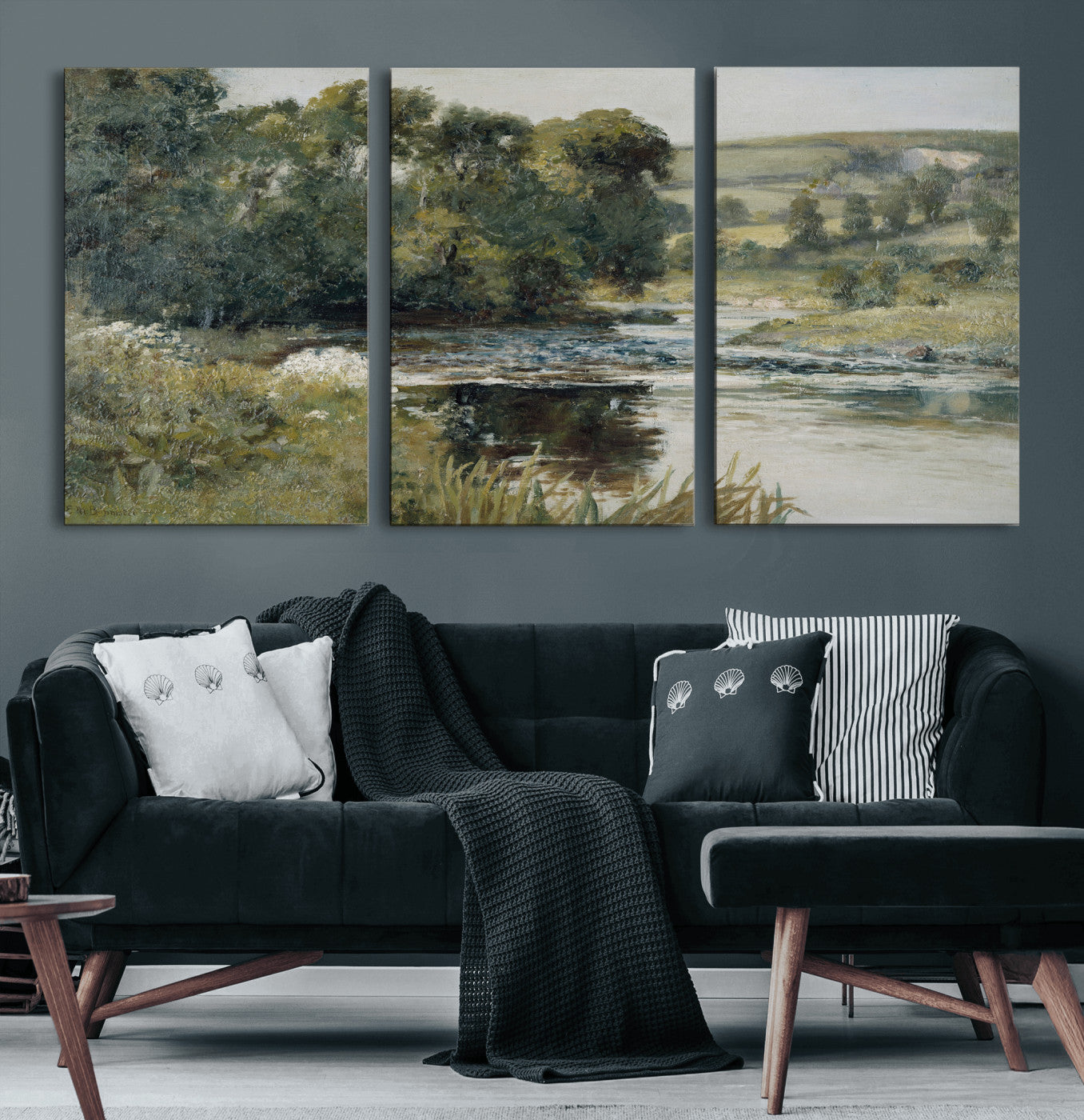 63256010-MGV-CV-36X24 - Edward Mitchell Bannister Streamside Wall Art Canvas Print