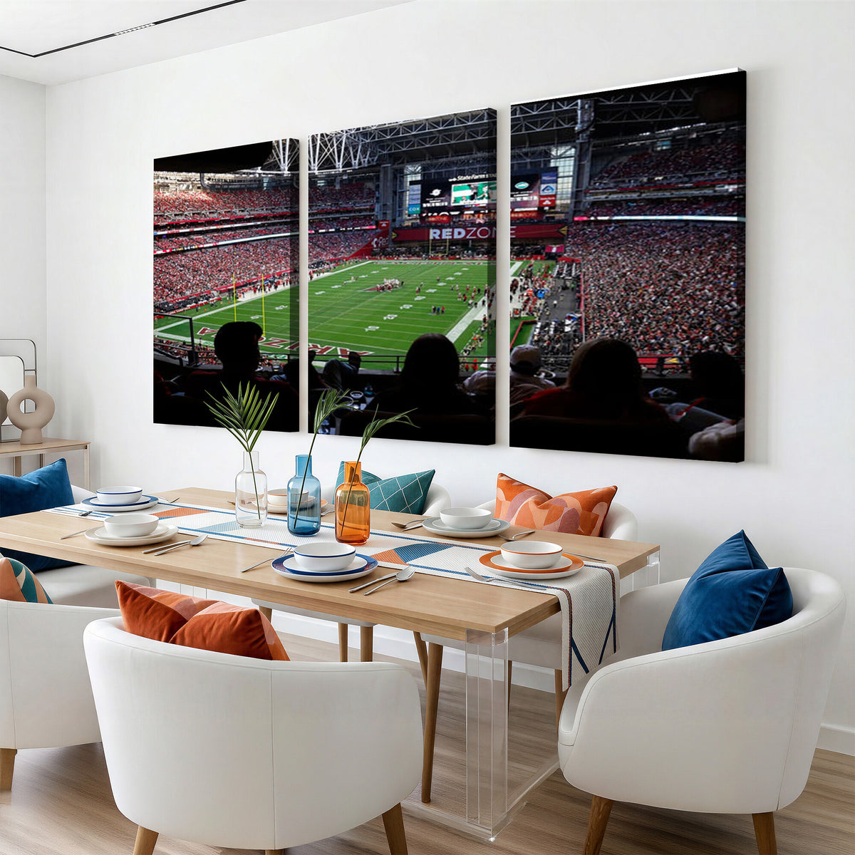 84196298-MGV-CV-36X24 - State Farm Stadium Canvas Wall Art, Arizona Cardinals Football Stadium Print, Glendale NFL Arena Photography Artwork