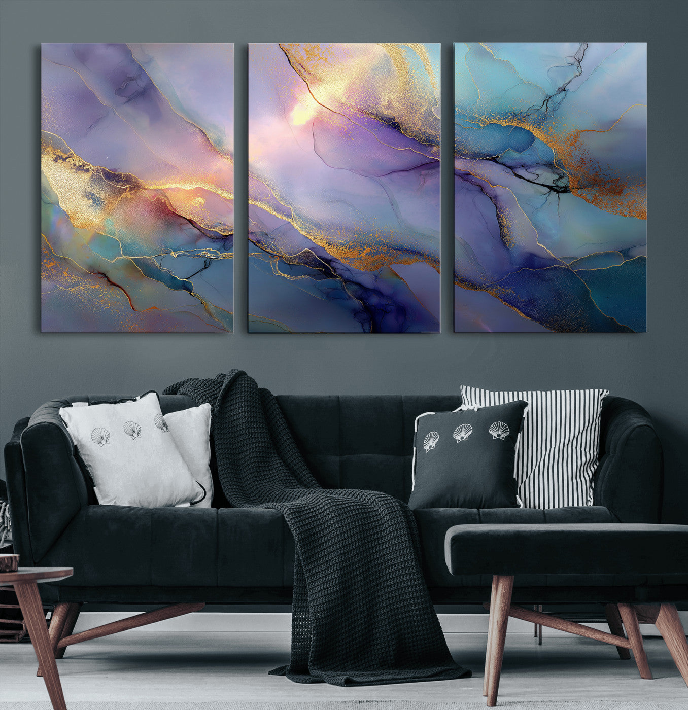 50939878-MGV-CV-36X24 - Colorful Abstract Canvas Wall Art Print, Vibrant Popup Color Art Print