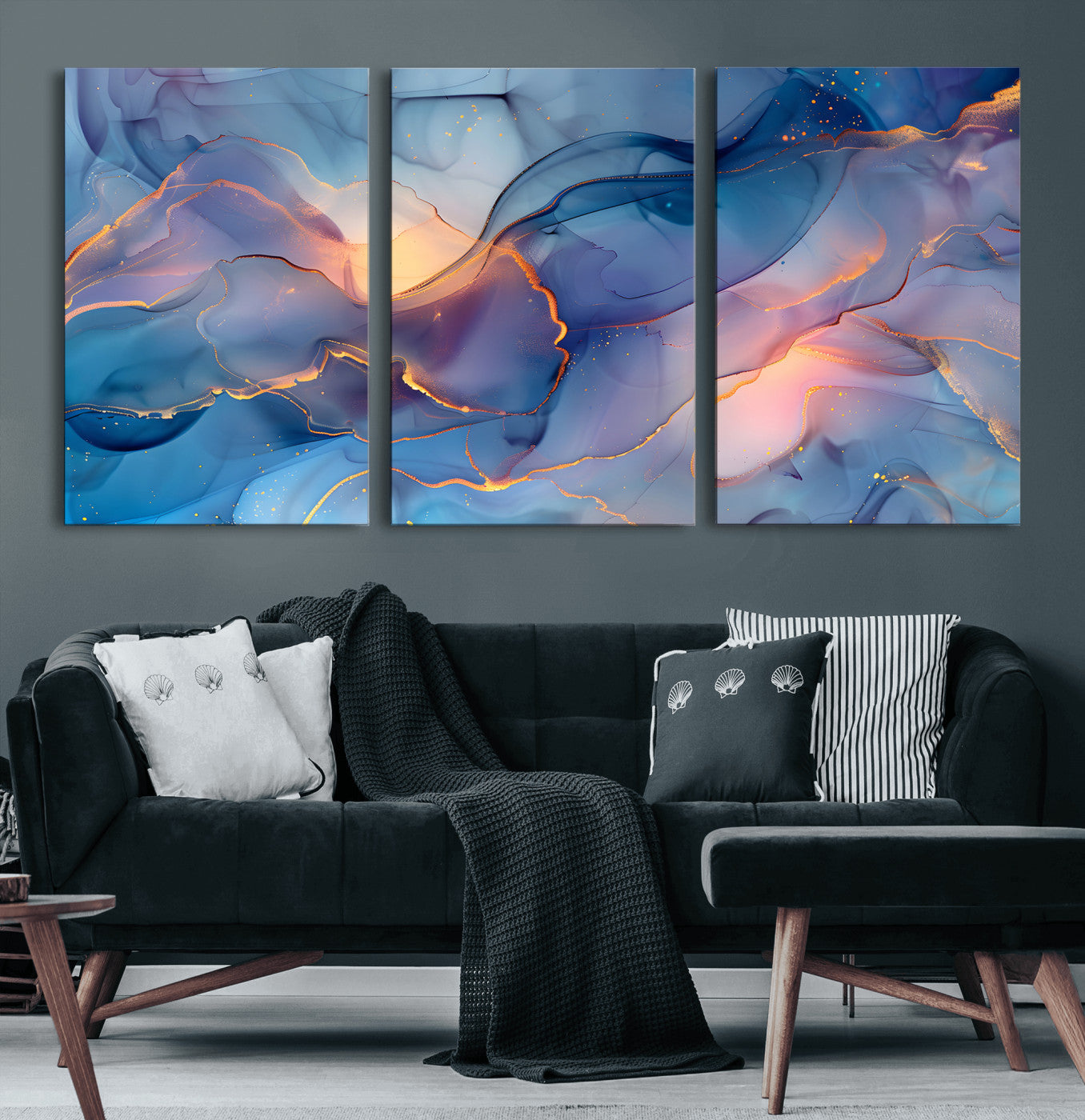 13710509-MGV-CV-36X24 - Colorful Abstract Canvas Wall Art Print, Vibrant Popup Color Art Print