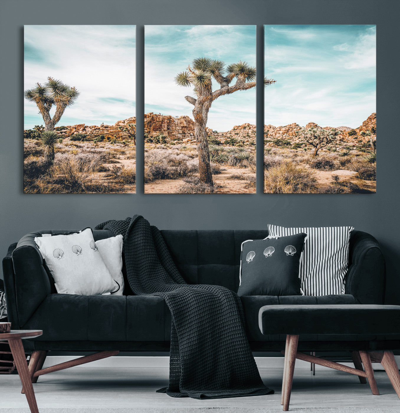 41451127-MGV-CV-36X24 - Joshua Tree National Park Canvas Wall Art Print, Desert Landscape Photography, Southwest Nature Decor - Ready to Hang