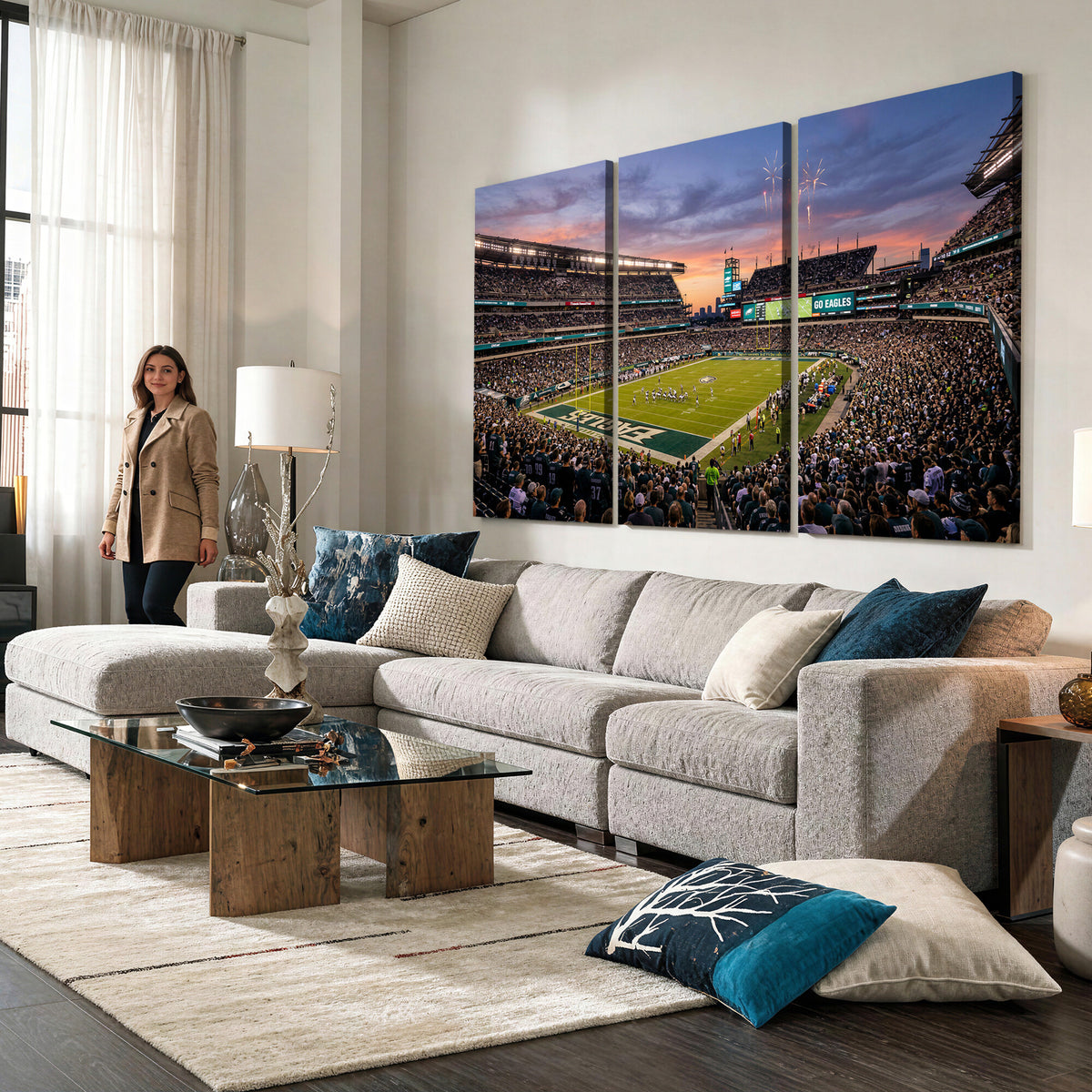 15549432-MGV-CV-36X24 - Stadium Wall Art Canvas Print