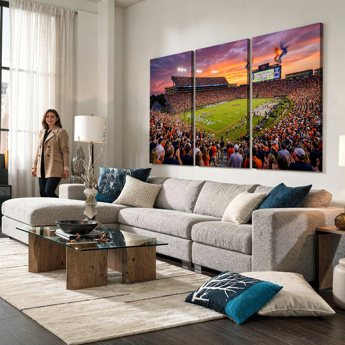 77756715-MGV-CV-36X24 - Stadium Wall Art Canvas Print