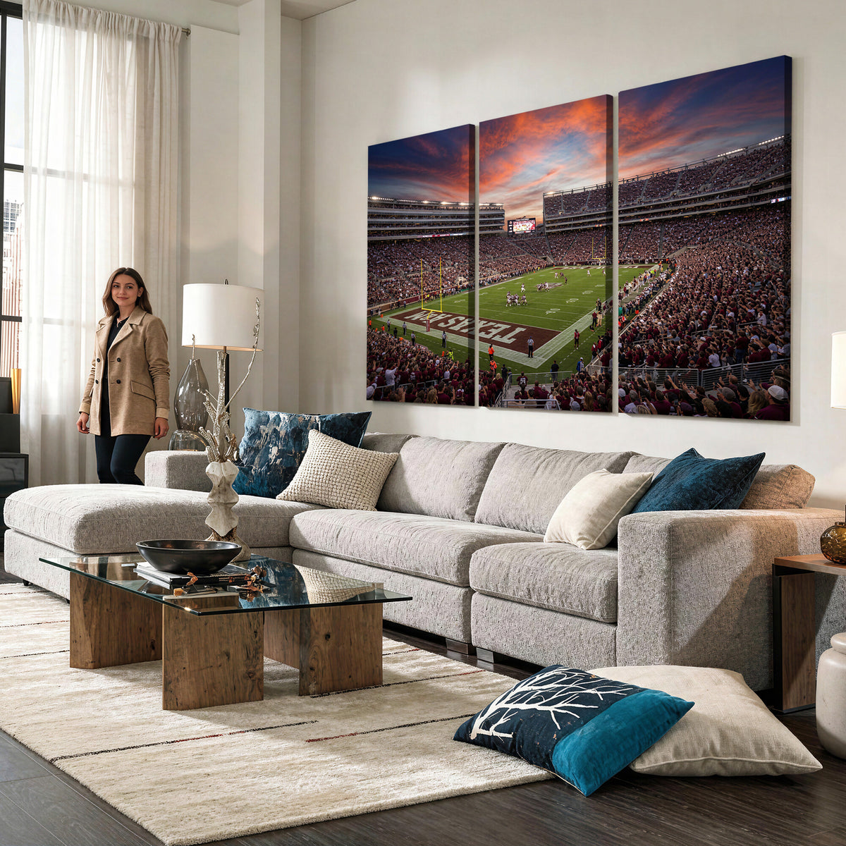 44328991-MGV-CV-36X24 - Stadium Wall Art Canvas Print