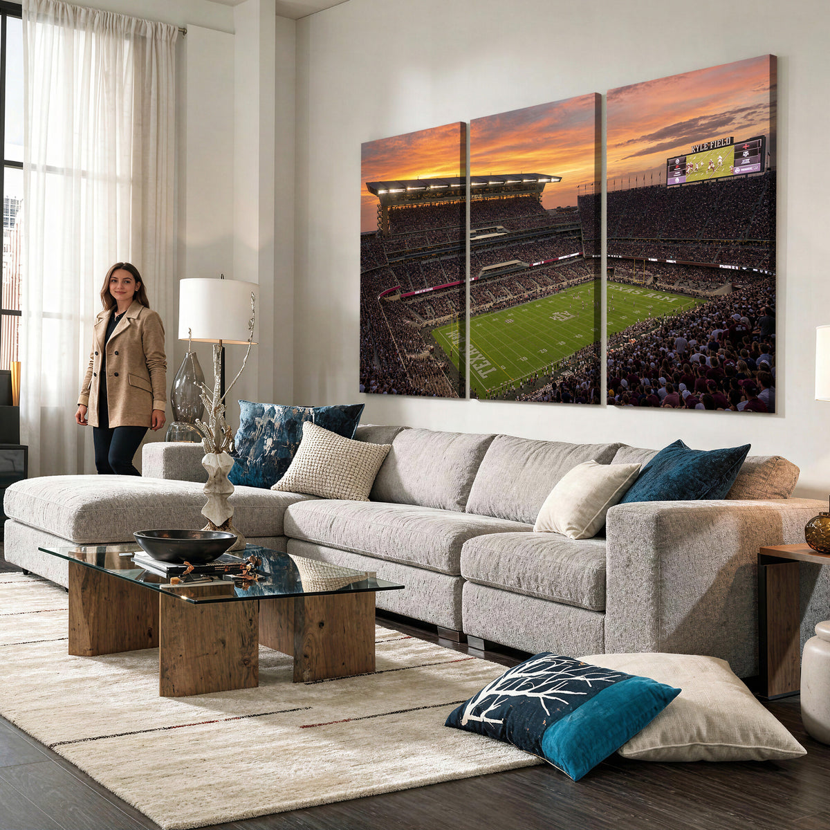 77401853-MGV-CV-36X24 - Stadium Wall Art Canvas Print