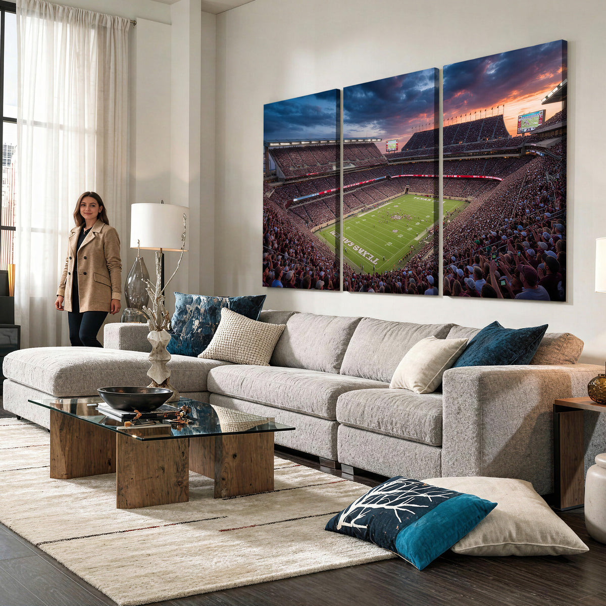 55475837-MGV-CV-36X24 - Stadium Wall Art Canvas Print