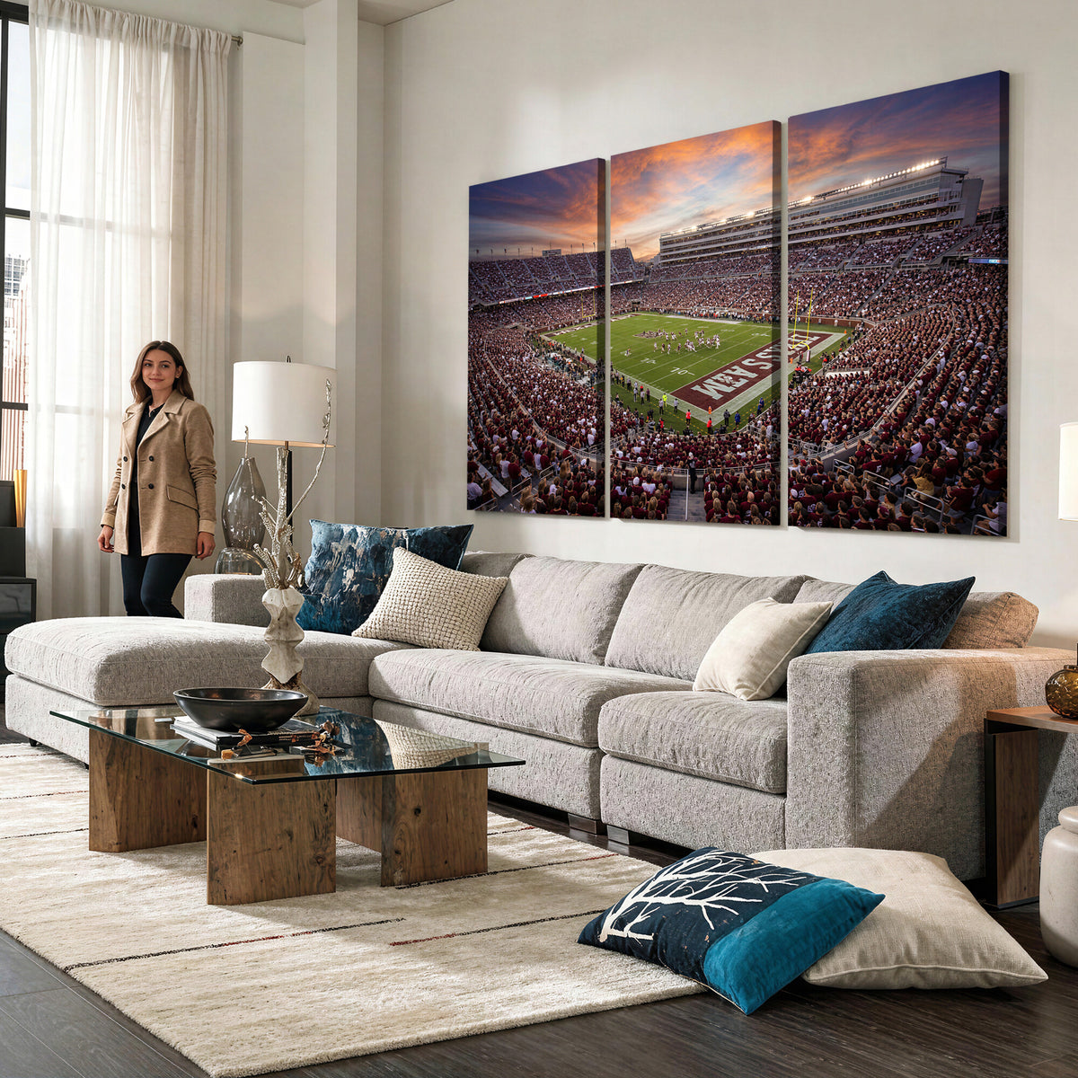 66624578-MGV-CV-36X24 - Stadium Wall Art Canvas Print
