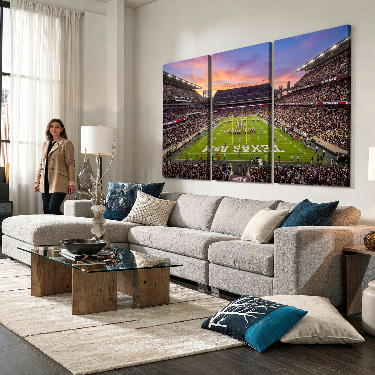 65952219-MGV-CV-36X24 - Stadium Wall Art Canvas Print