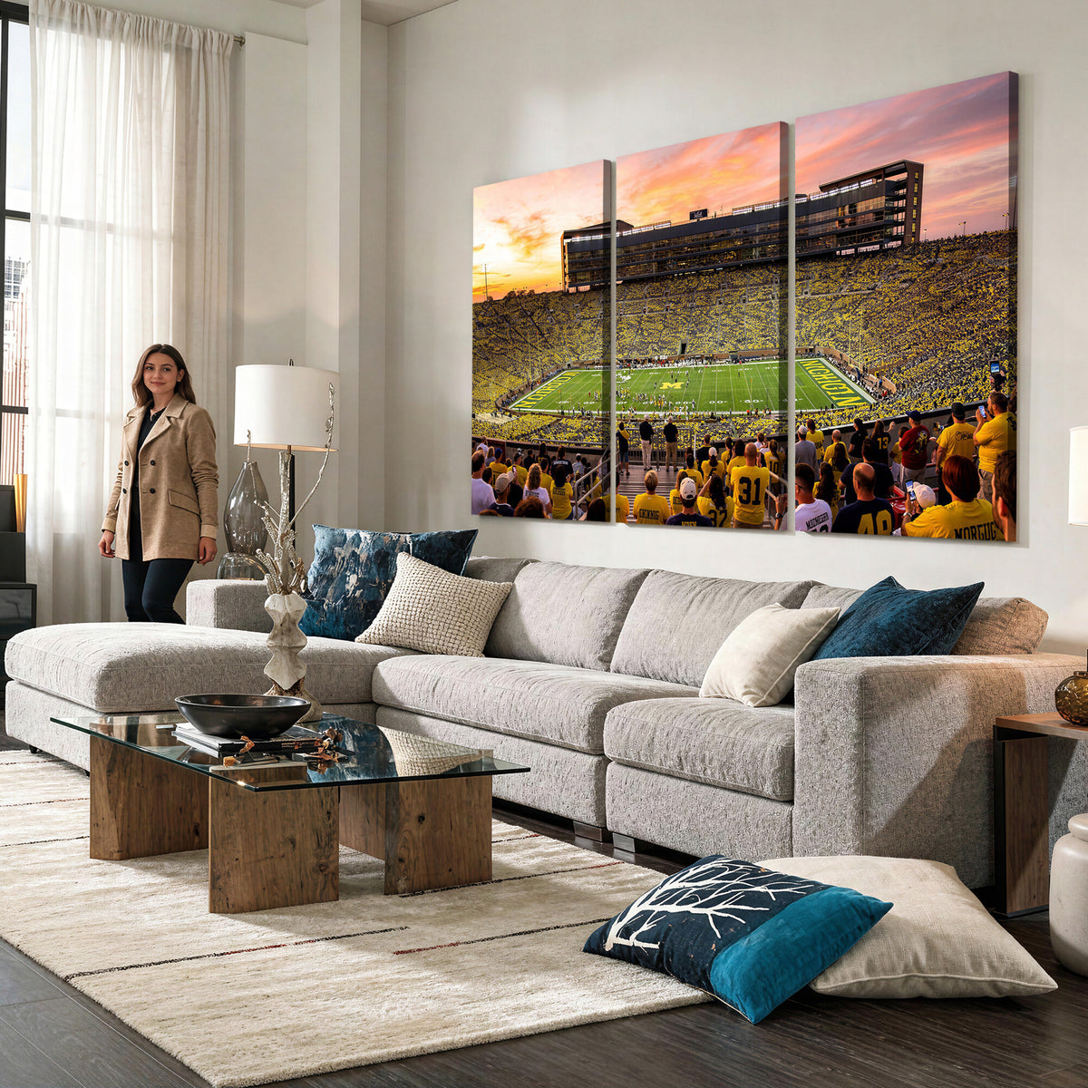 27265223-MGV-CV-36X24 - Stadium Wall Art Canvas Print