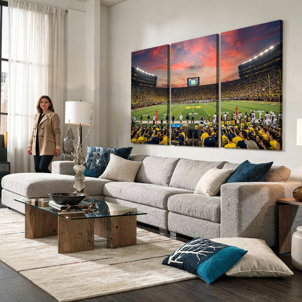 47185949-MGV-CV-36X24 - Stadium Wall Art Canvas Print