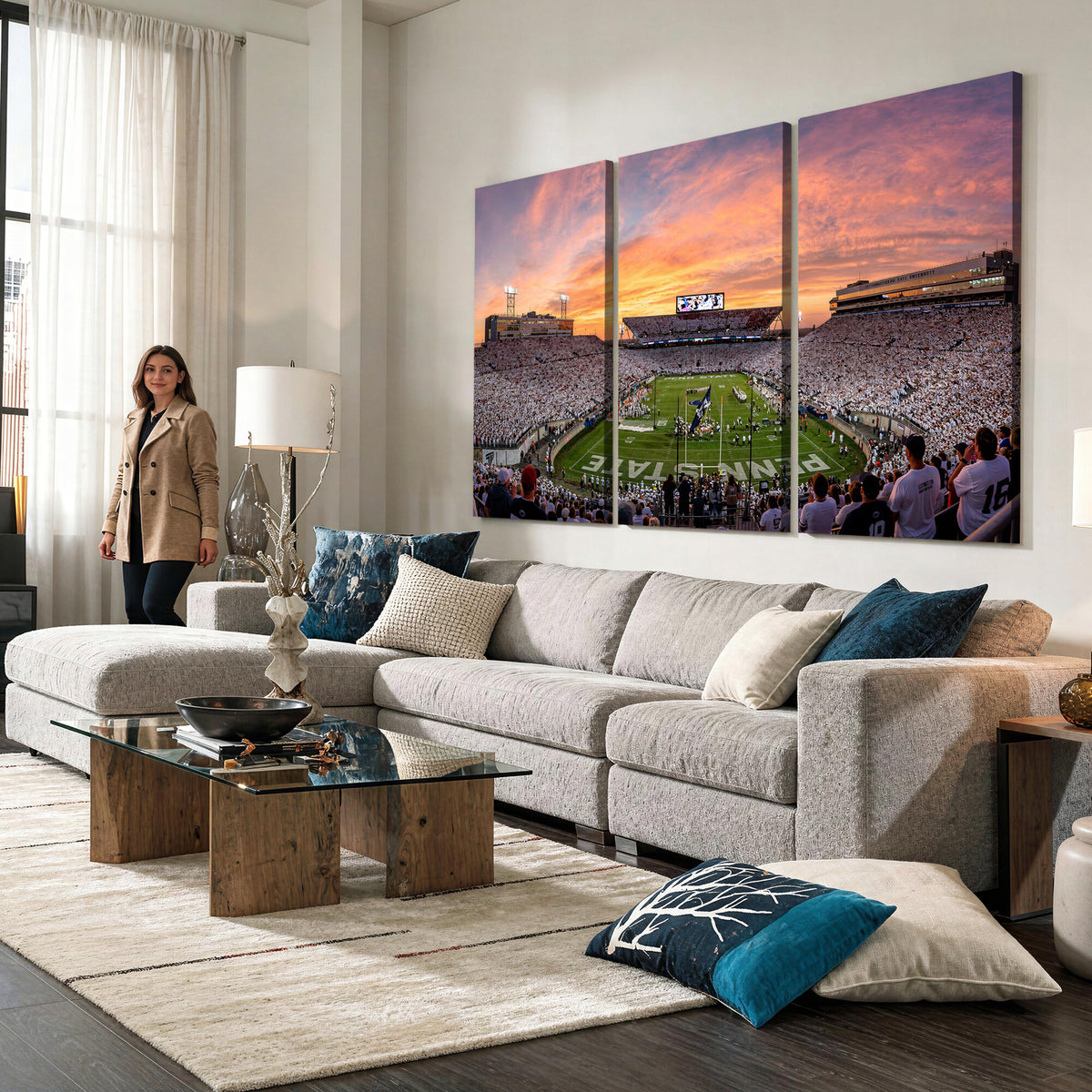 53161432-MGV-CV-36X24 - Stadium Wall Art Canvas Print