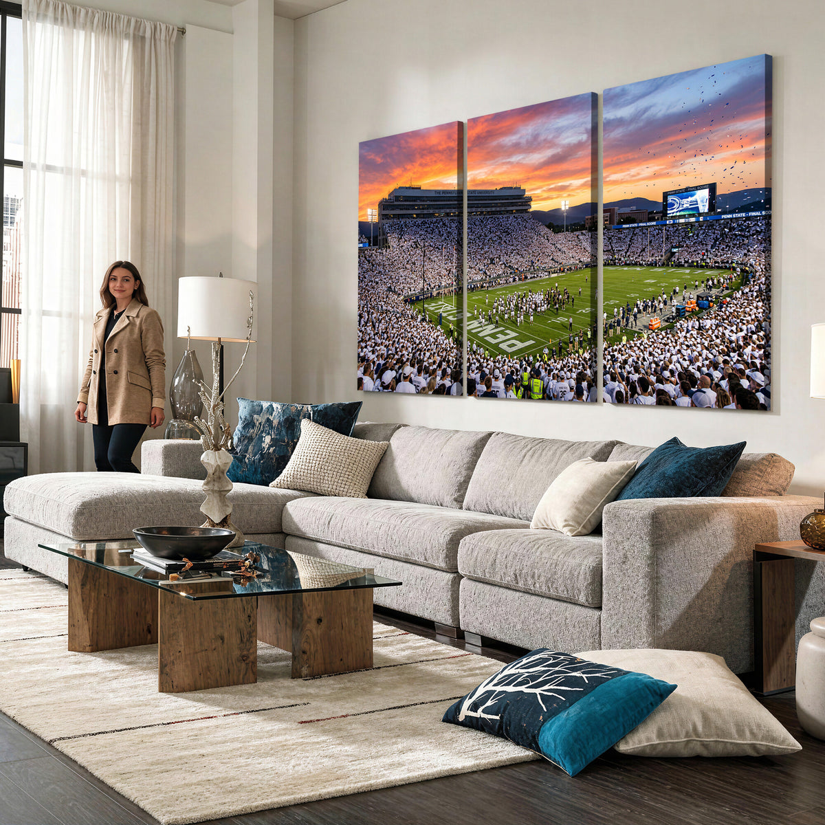 37057330-MGV-CV-36X24 - Stadium Wall Art Canvas Print
