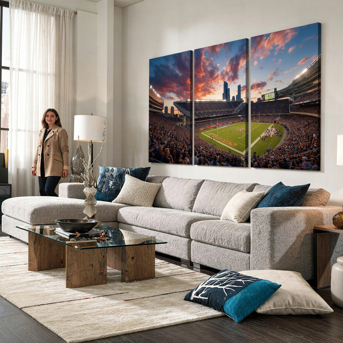 21104528-MGV-CV-36X24 - Stadium Wall Art Canvas Print