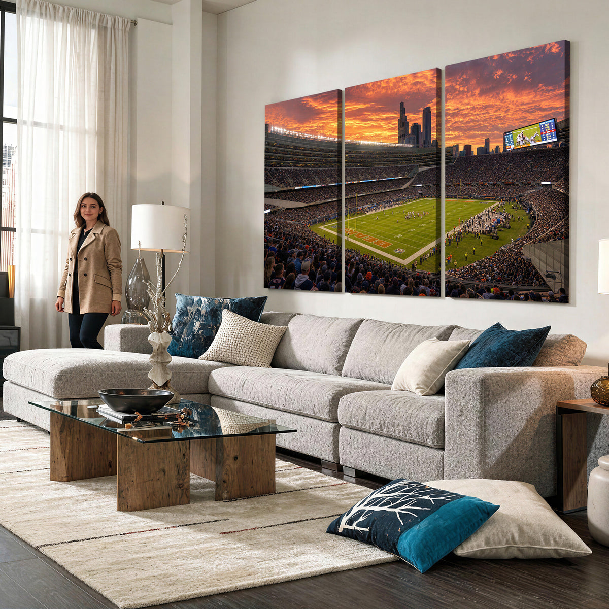 25159364-MGV-CV-36X24 - Stadium Wall Art Canvas Print