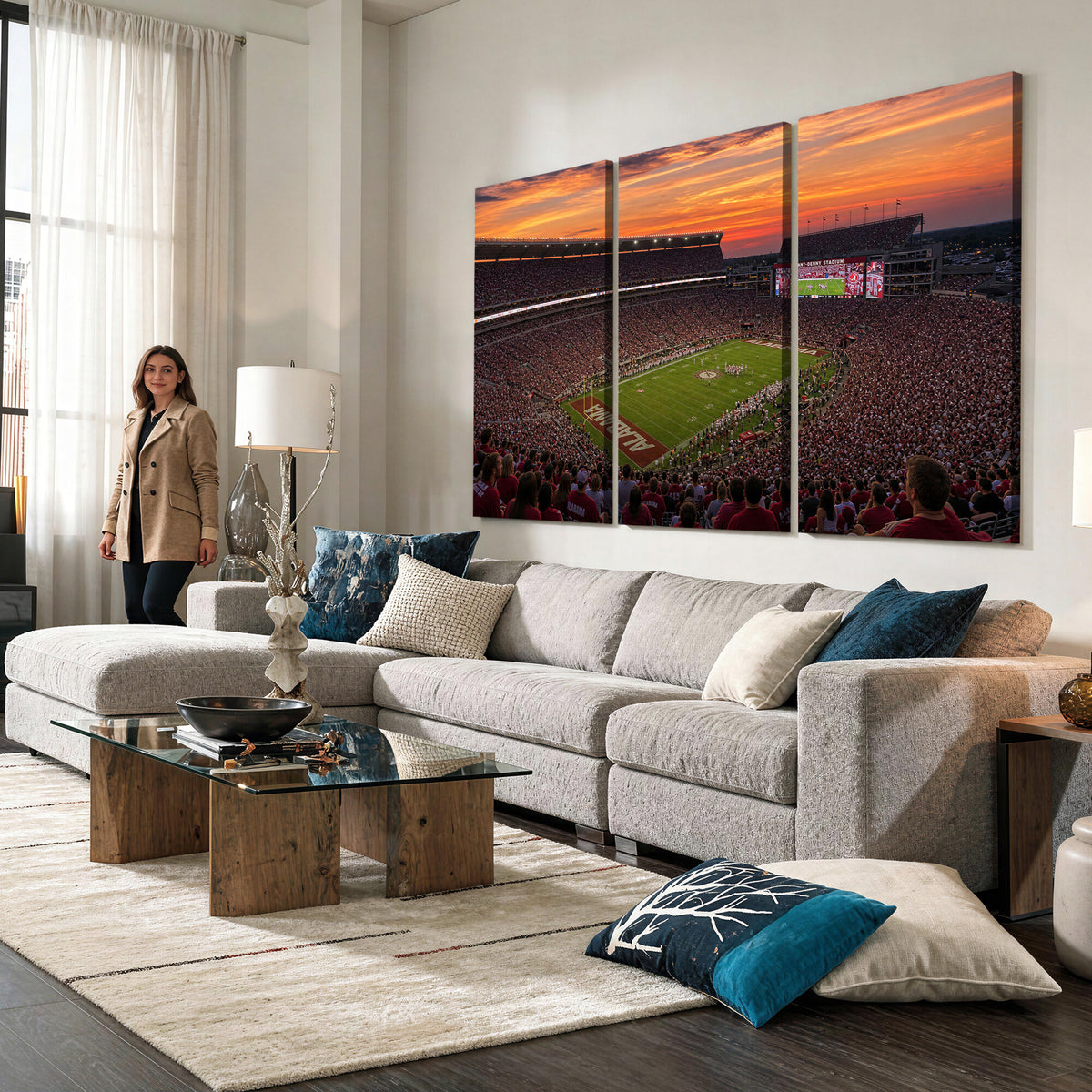 91782096-MGV-CV-36X24 - Stadium Wall Art Canvas Print