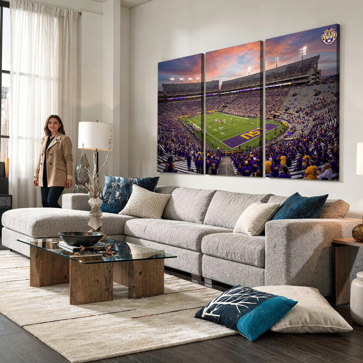 20281385-MGV-CV-36X24 - Stadium Wall Art Canvas Print
