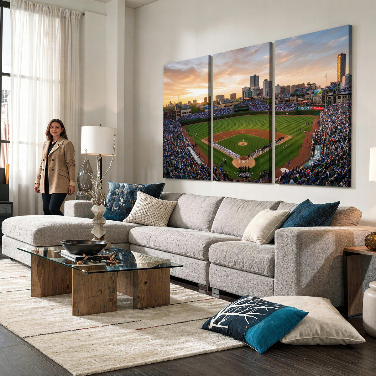 76885212-MGV-CV-36X24 - Stadium Wall Art Canvas Print