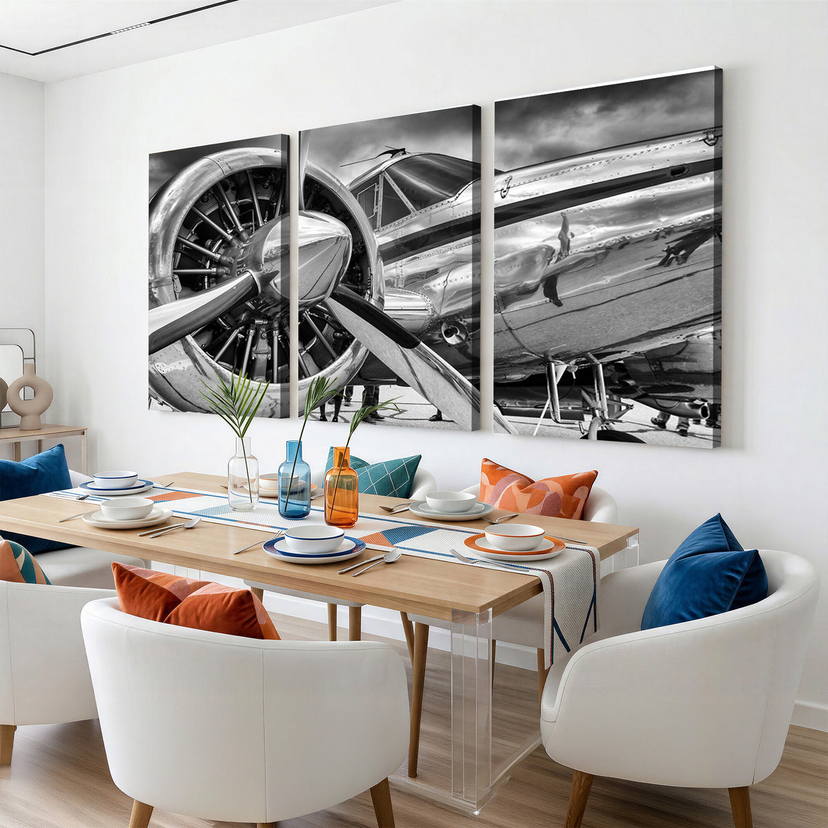 40672-MGV-CV-36X24 - Vintage Antique Airplane Wall Art Canvas Print