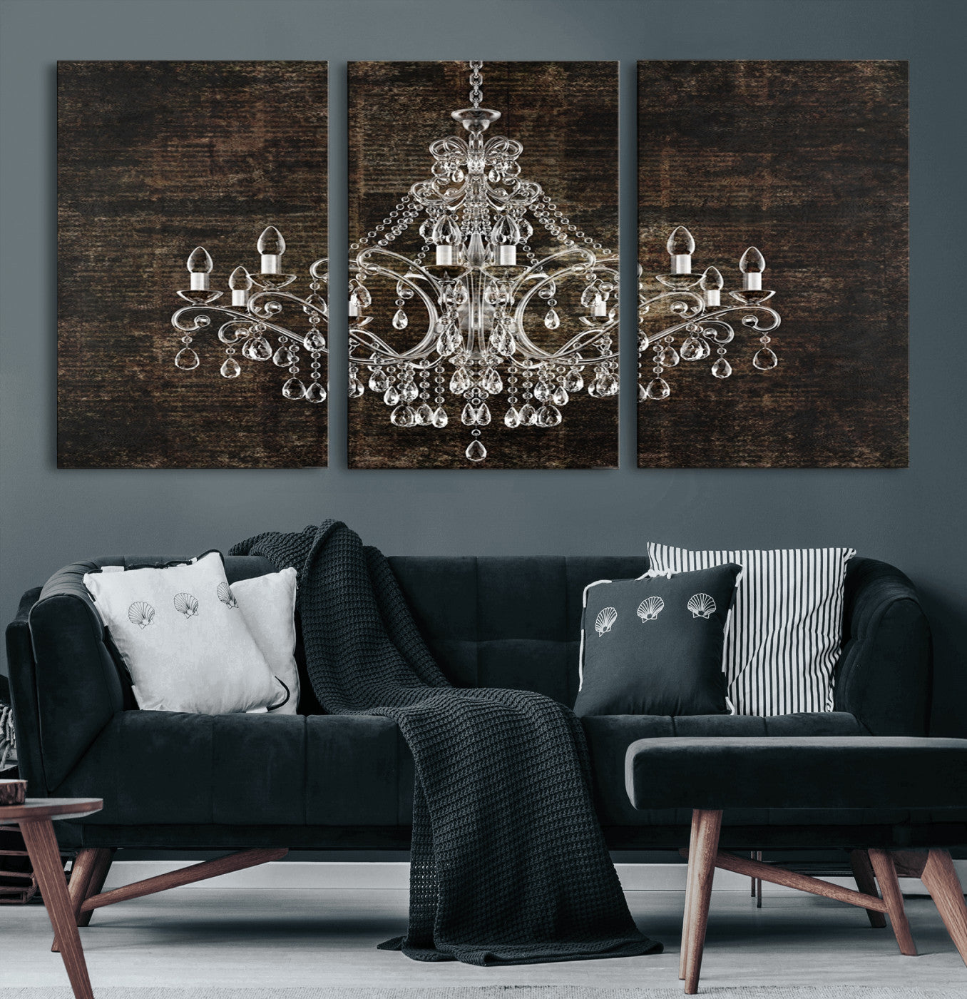 69434-MGV-CV-36X24-Rustic Chandelier Canvas Print