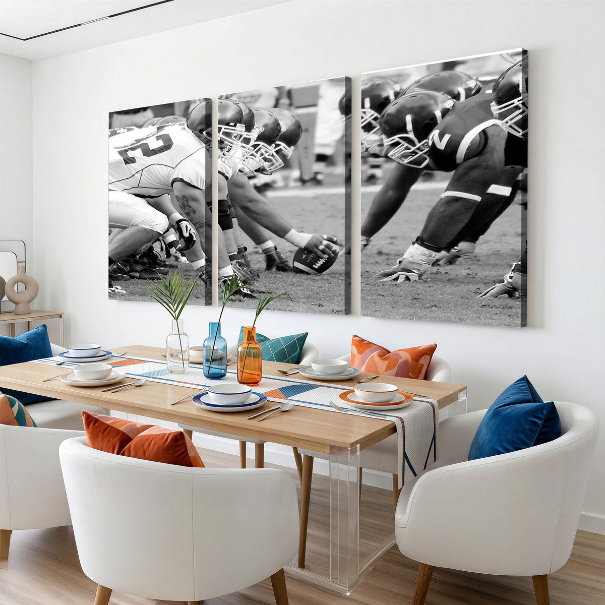 97432-MGV-CV-36X24 - American Football Player Wall Art Canvas Print