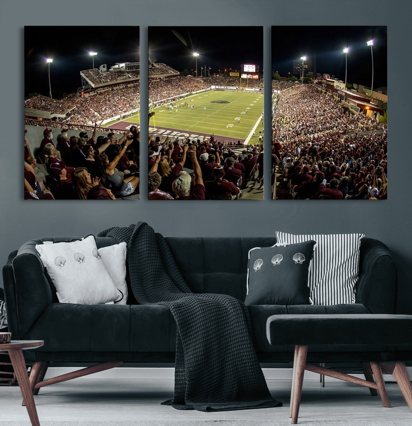 94126-MGV-CV-60X30-3P-Washington-Grizzly Stadium Canvas Print, American Football Wall Art Canvas Print, Stadium Sport Wall