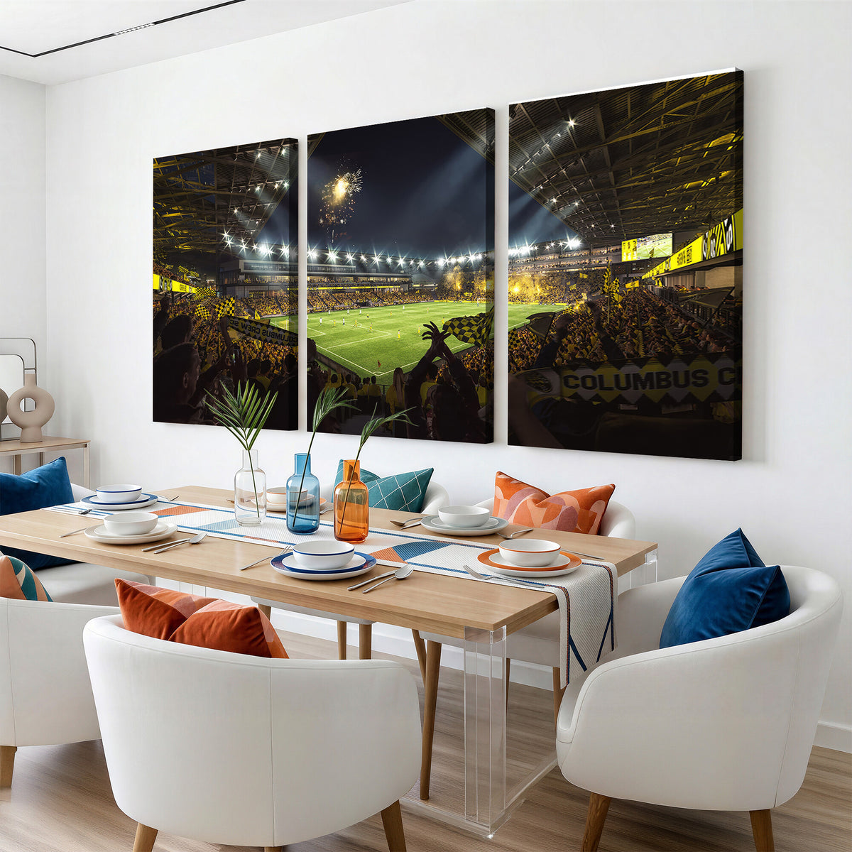 51122-MGV-CV-36X24 - Columbus Crew Soccer Team Print - Columbus Crew Stadium Wall Art Canvas Print
