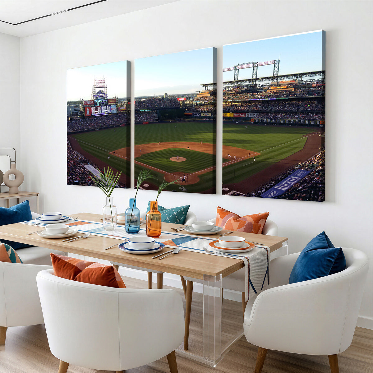 21638-MGV-CV-36X24 - Colorado Rockies Coors Field Wall Art Canvas Print, MLB Baseball Stadium
