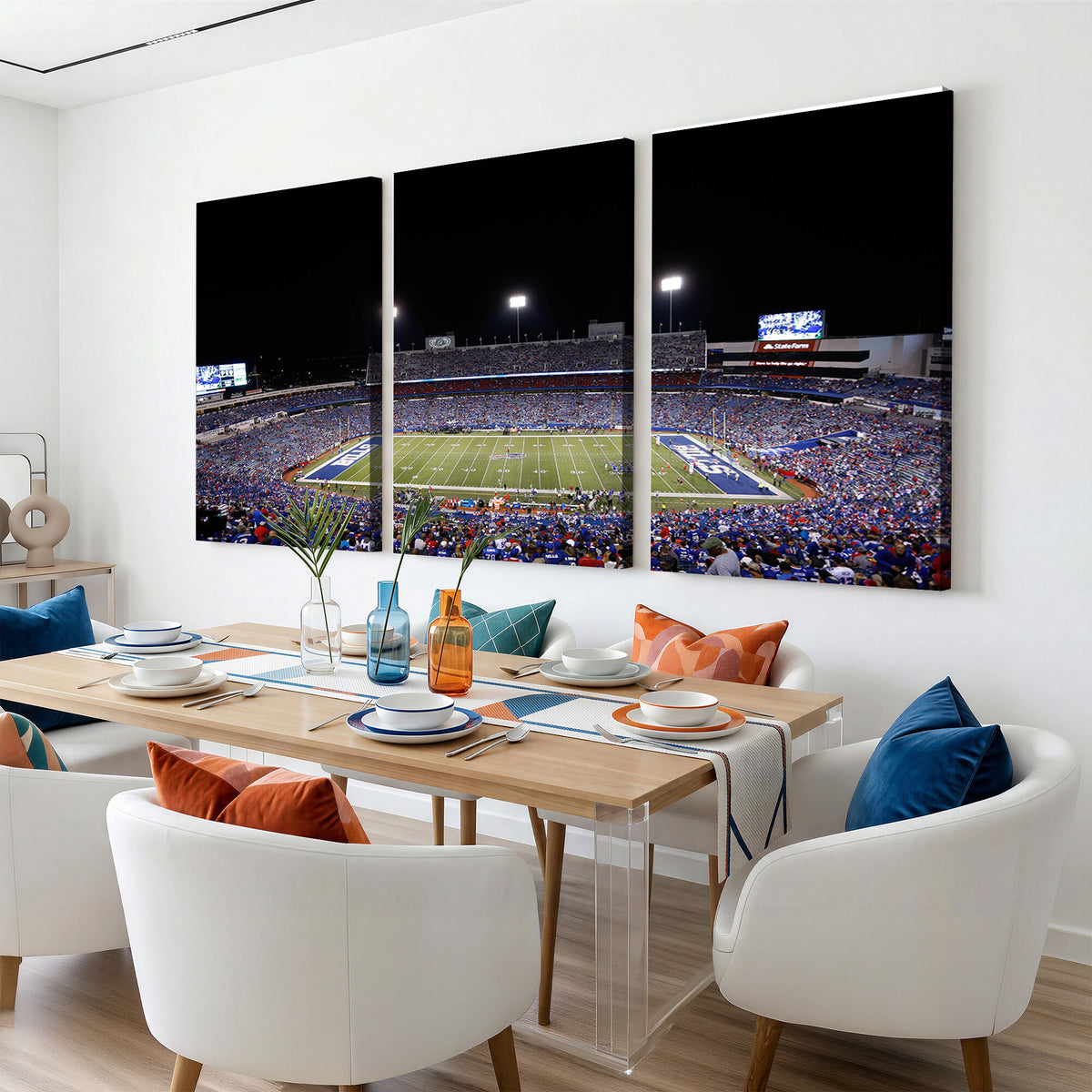 59036-MGV-CV-36X24 - Buffalo Bills Wall Art, Buffalo Bills Stadium Canvas Print for Sports Decor