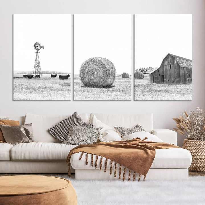 Farmhouse Wall Art Decor Canvas Print