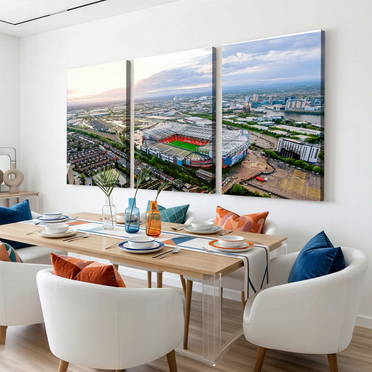 85657-MGV-CV-36X24 - Old Trafford Manchester United Stadium Wall Art Canvas Print